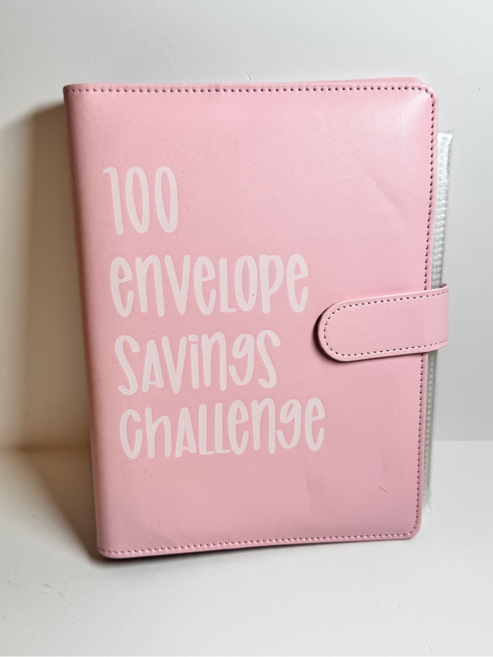 100 Envelope Savings Challenge Pink Binder